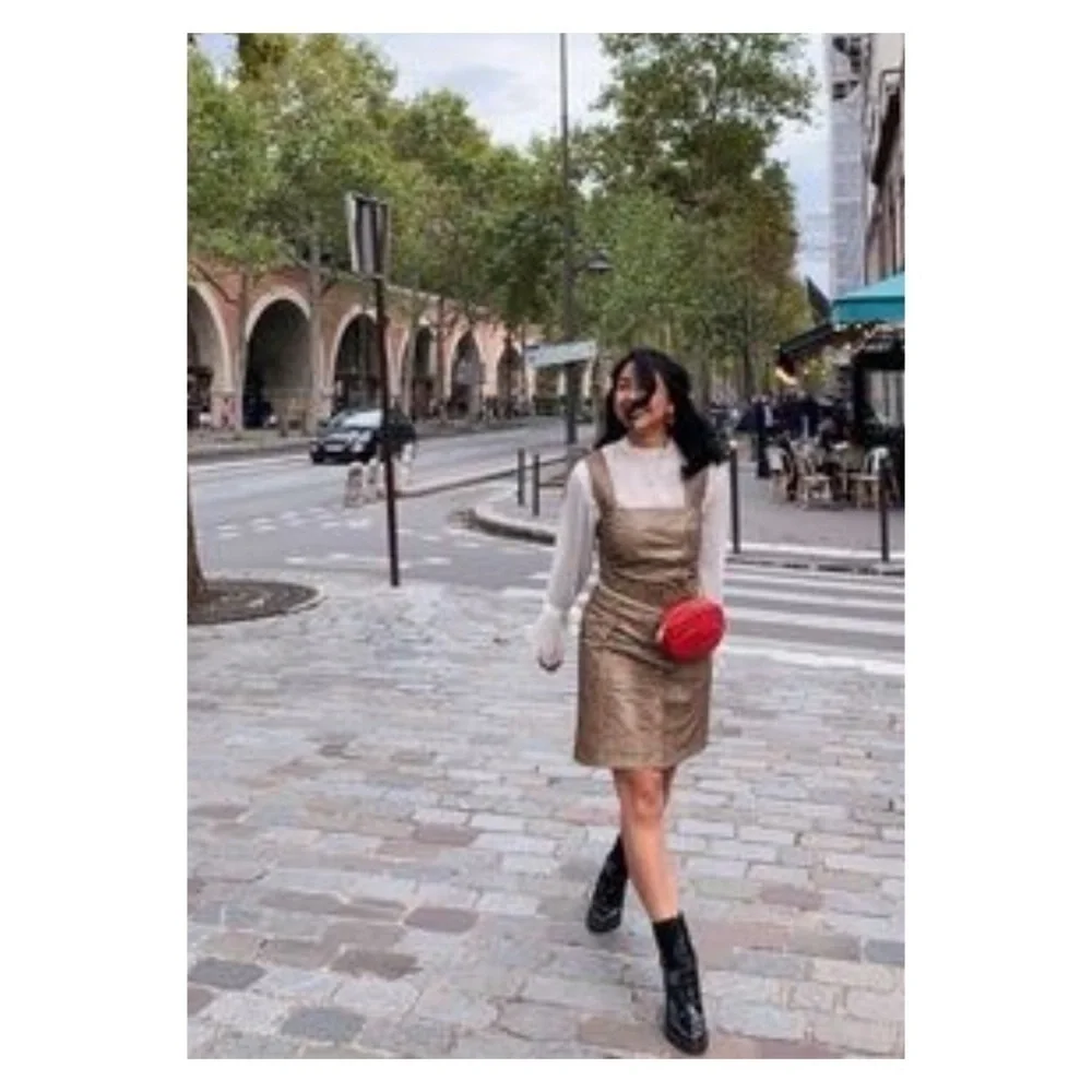 Nanushka Snake Print Belted Mini Dress Faux Leather Small